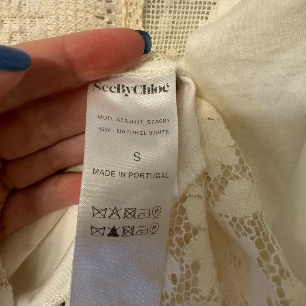 See by Chole bell sleeve lace top - Picture 4 of 4